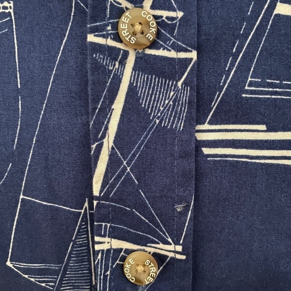 COOKE STREET Sailing Sailboats Aloha Hawaiian Shirt Men M Medium - Picture 3 of 6